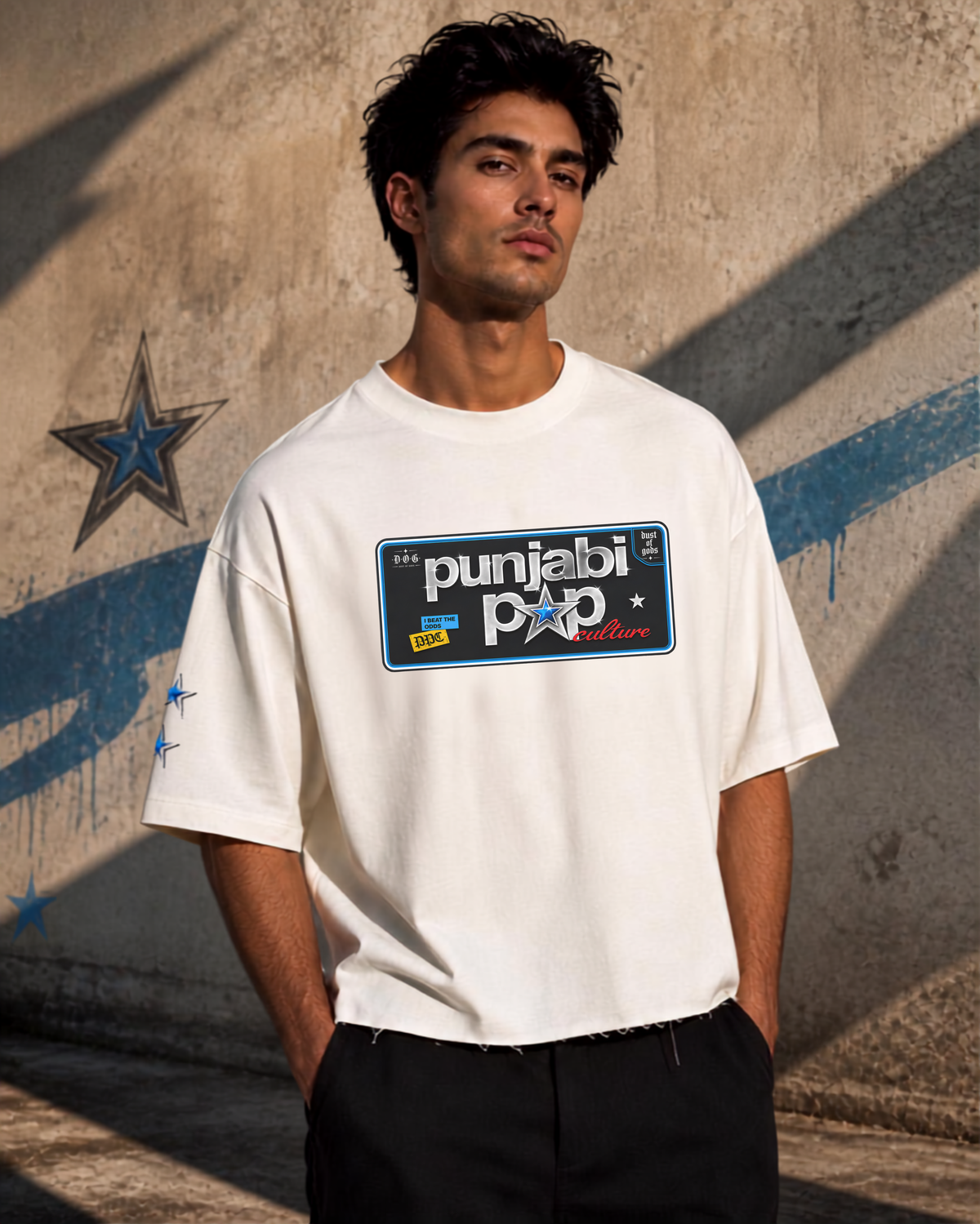 Karan Aujla Latent Inspired Punjabi Pop Boxy Fit Unisex Cropped Tee product image