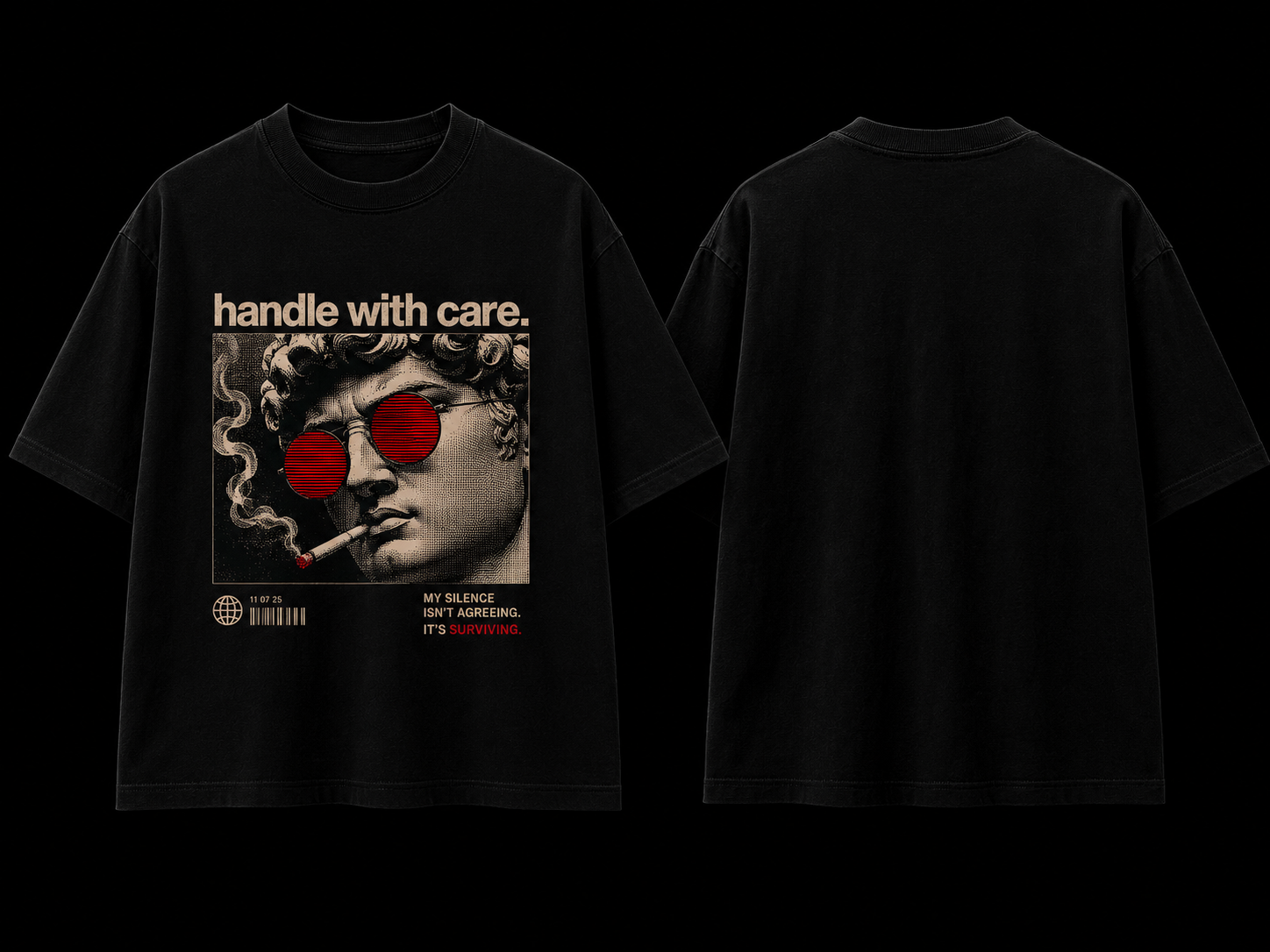 Handle With Care Boxy-Fit Oversized Tee