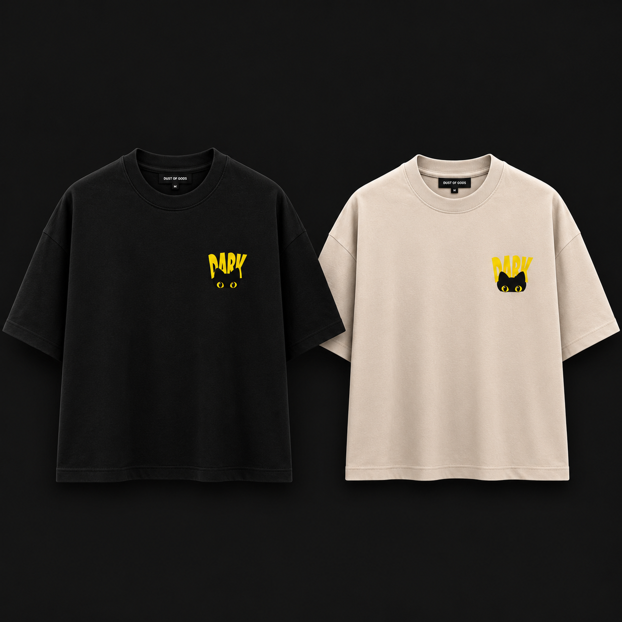 Dark Boxy-Fit Oversized Tee