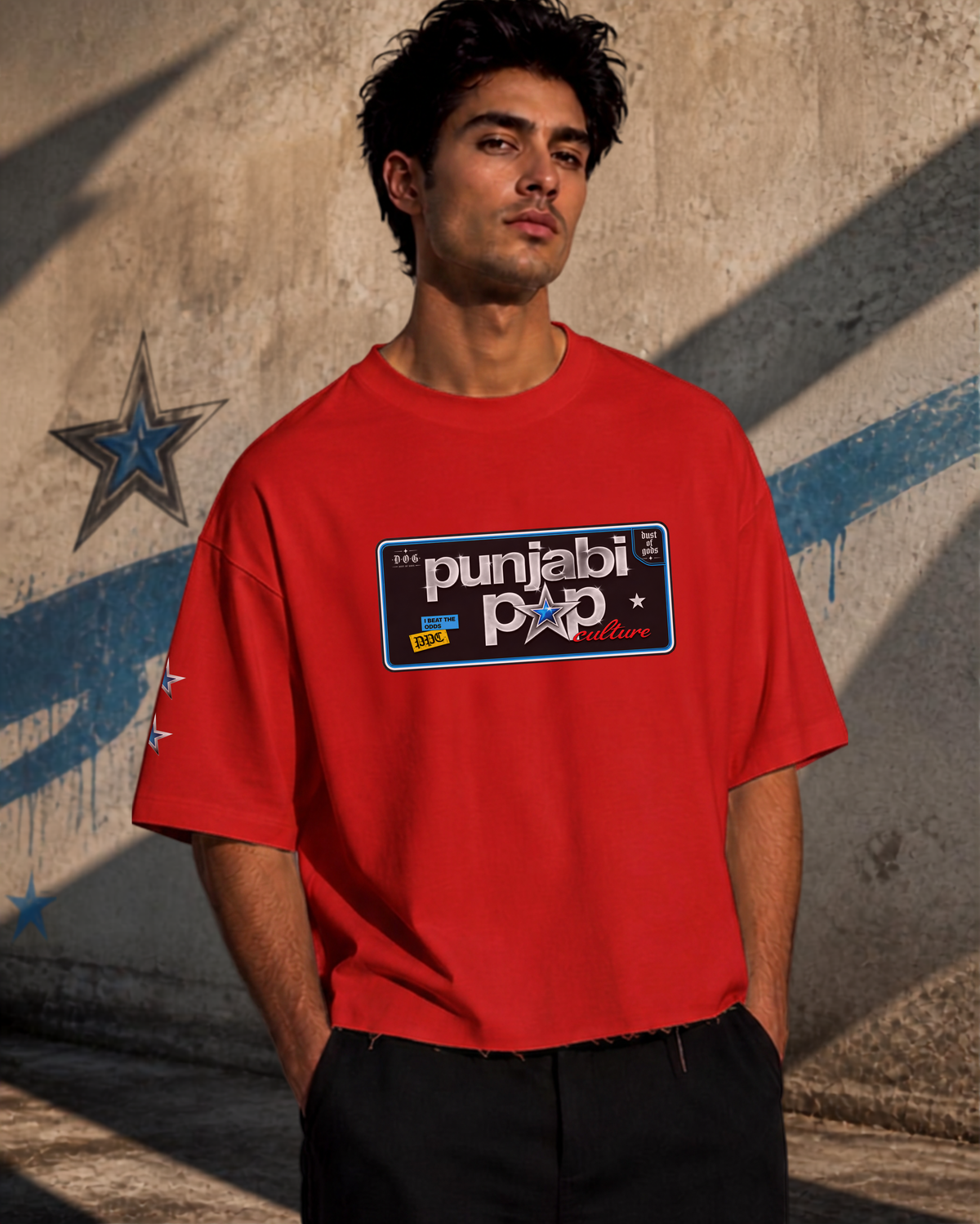 Karan Aujla Latent Inspired - Punjabi Pop Boxy Fit Unisex Cropped Tee