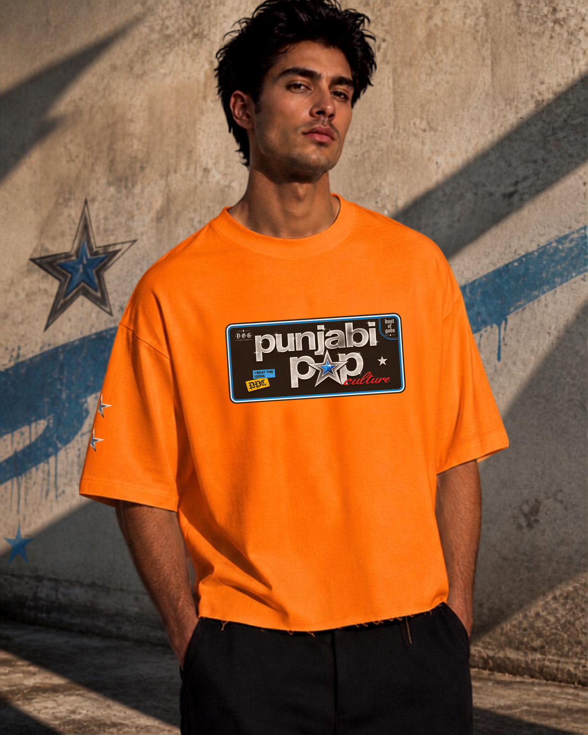 Karan Aujla Latent Inspired - Punjabi Pop Boxy Fit Unisex Cropped Tee