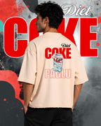 Diet Coke Cropped Boxy Fit Oversized Tee