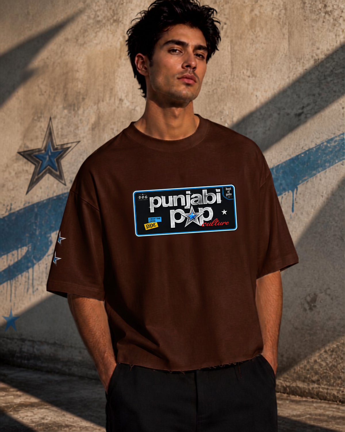 Karan Aujla Latent Inspired - Punjabi Pop Boxy Fit Unisex Cropped Tee