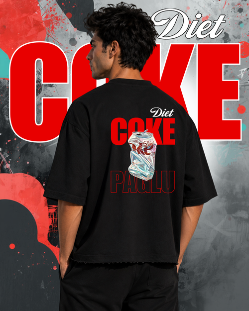 Diet Coke Cropped Boxy Fit Oversized Tee product image