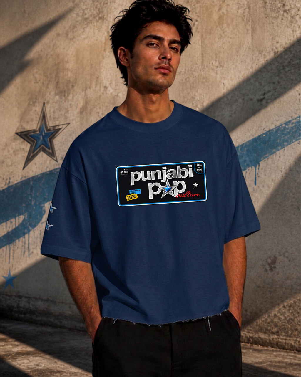 Karan Aujla Latent Inspired - Punjabi Pop Boxy Fit Unisex Cropped Tee