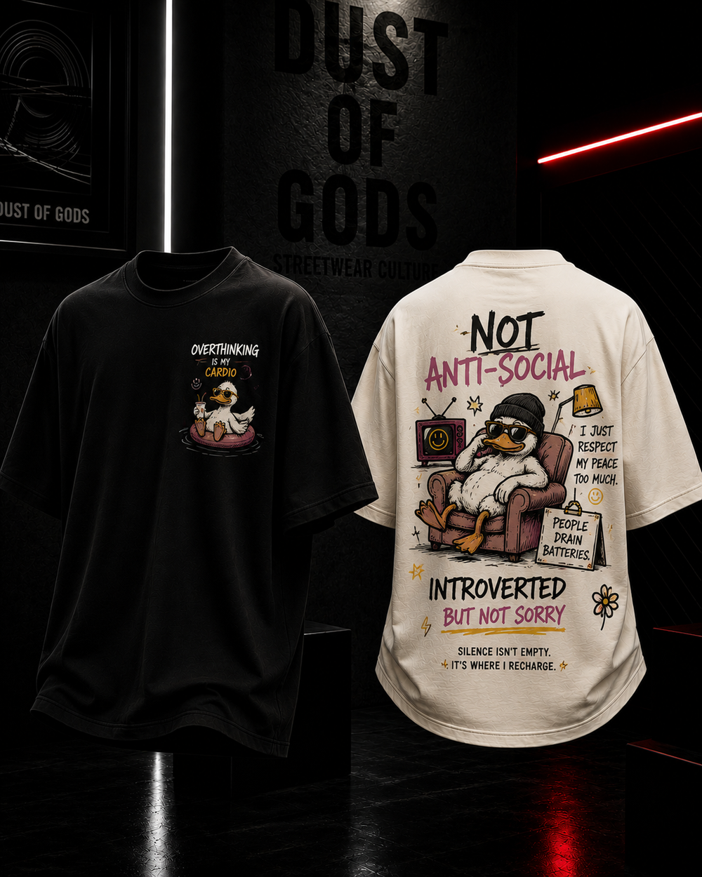 Not Anti-Social Heavyweight Oversized Tee product image