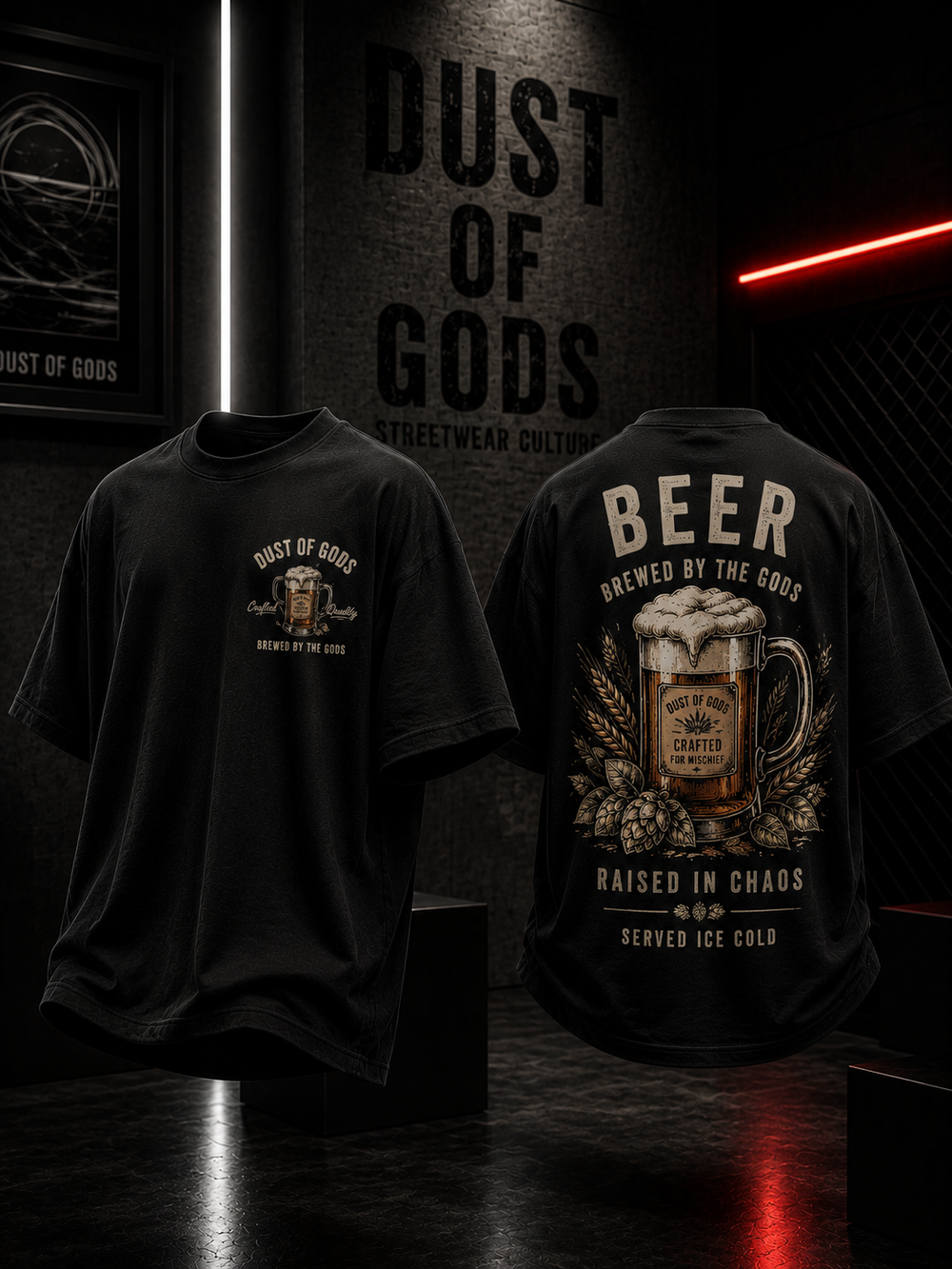 Brewed By The Gods Heavyweight Oversized Tee product image