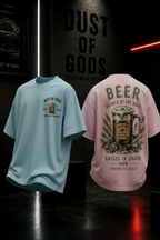 Beer – Brewed By The Gods - Heavyweight Oversized Tee