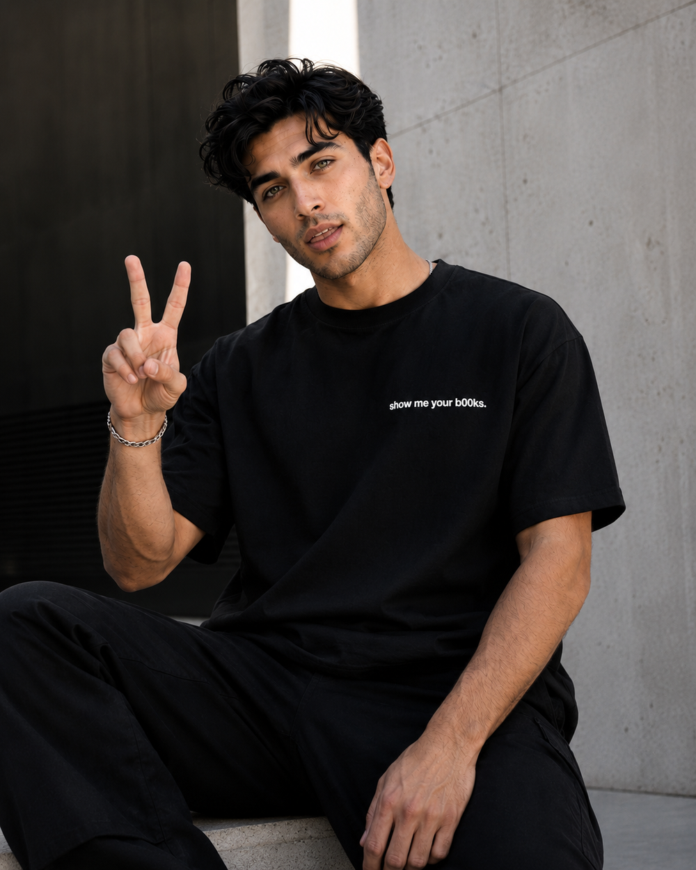 Show Me Your bOOks Oversized Heavyweight Premium Tee product image