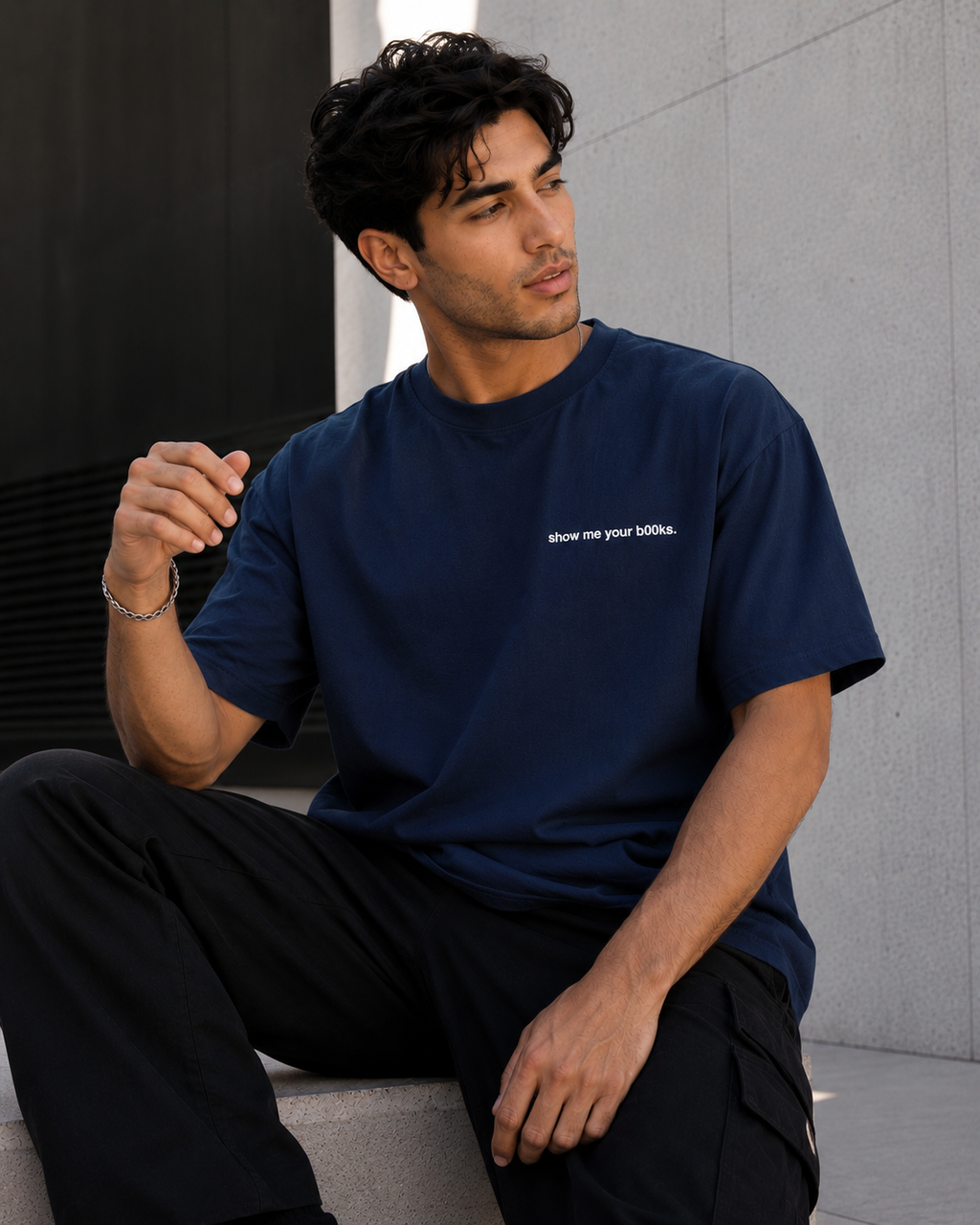 Show Me Your bOOks oversized Heavyweight - Premium tee