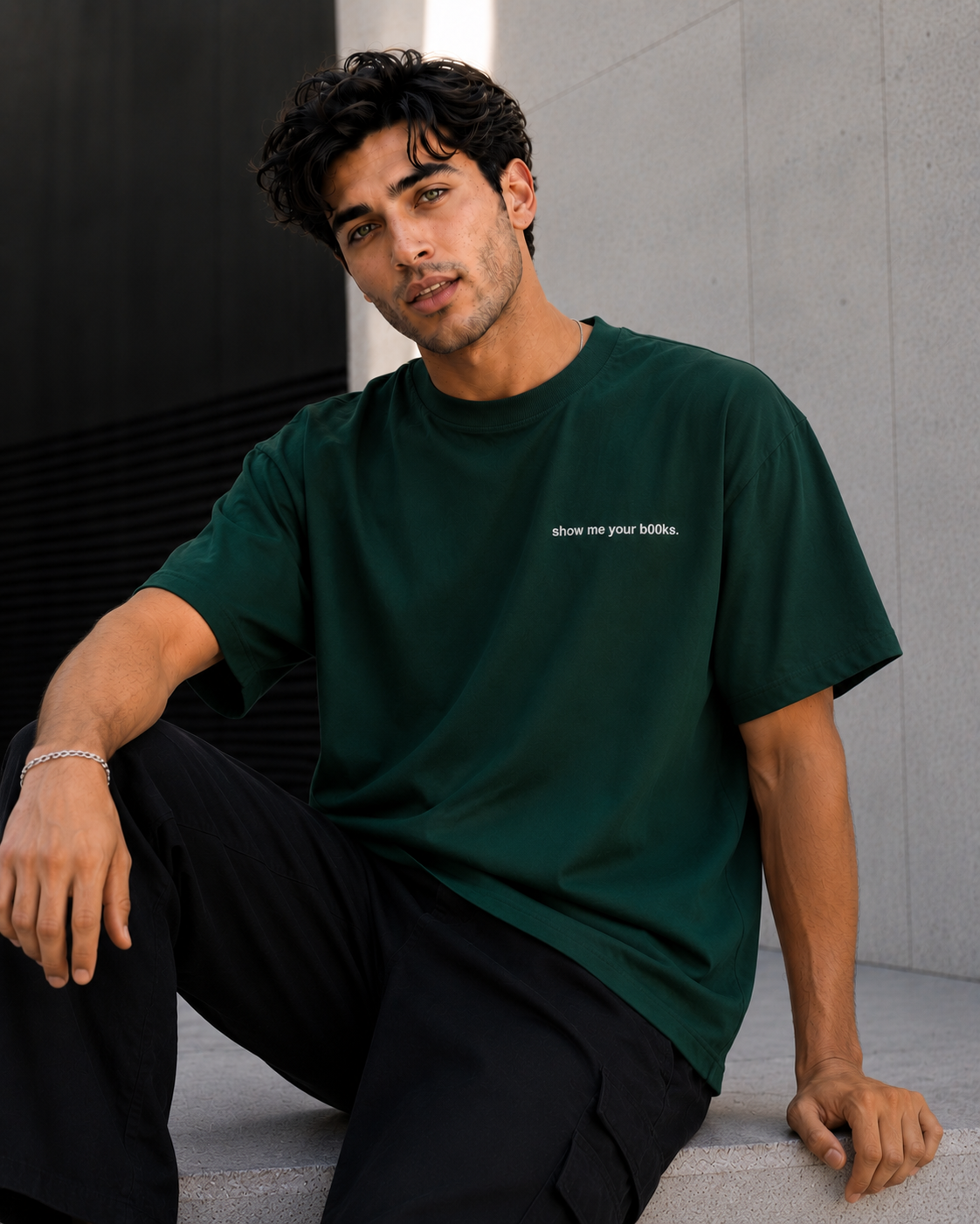 Show Me Your bOOks oversized Heavyweight - Premium tee