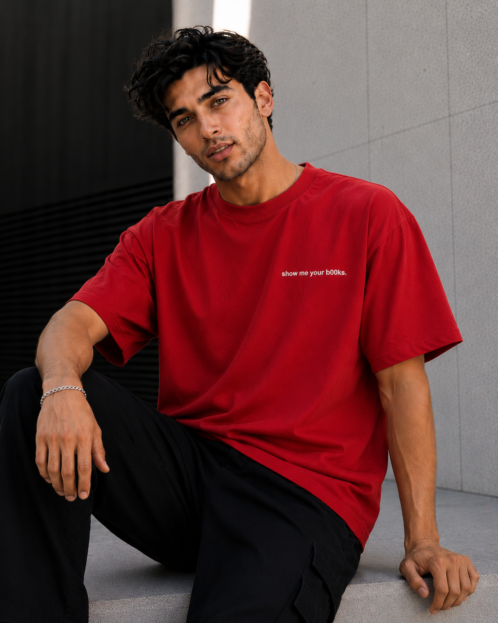 Show Me Your bOOks oversized Heavyweight - Premium tee