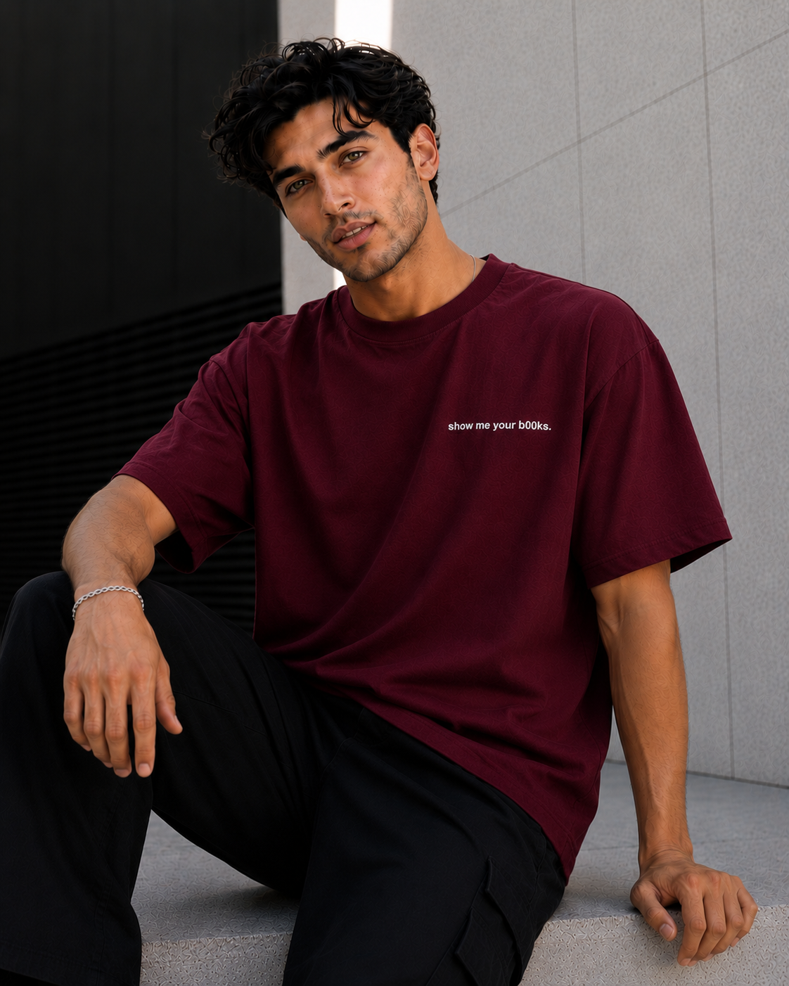 Show Me Your bOOks oversized Heavyweight - Premium tee