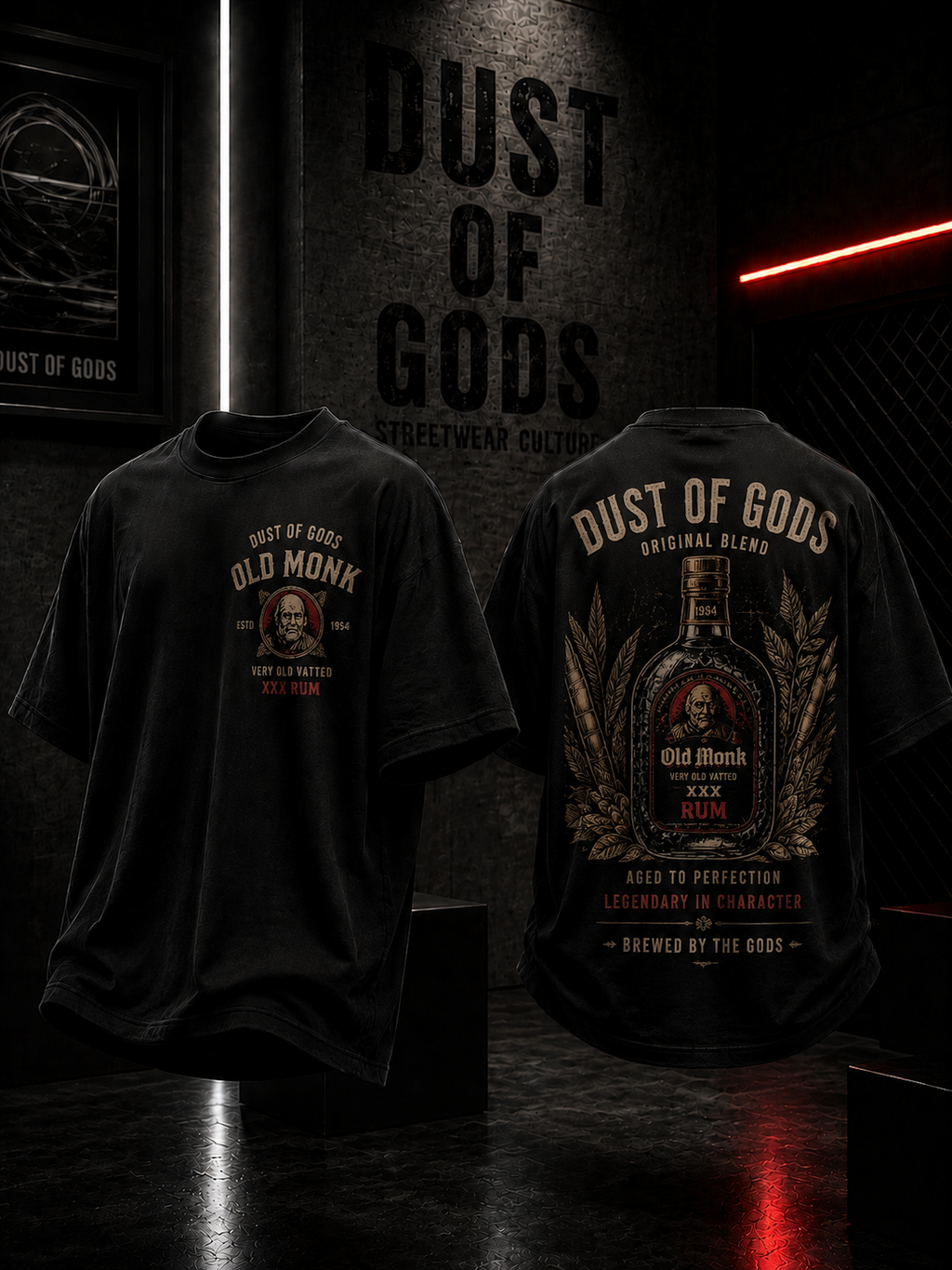 OLD MONK LEGACY - HEAVYWEIGHT OVERSIZED TEE