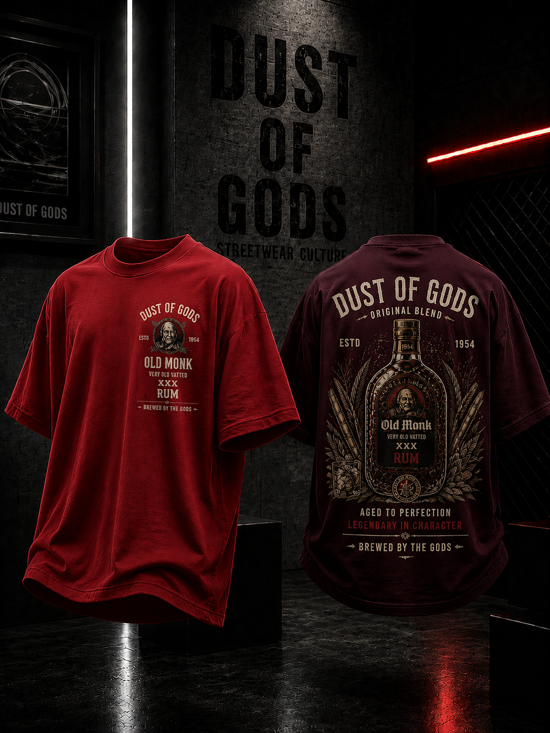 OLD MONK LEGACY - HEAVYWEIGHT OVERSIZED TEE