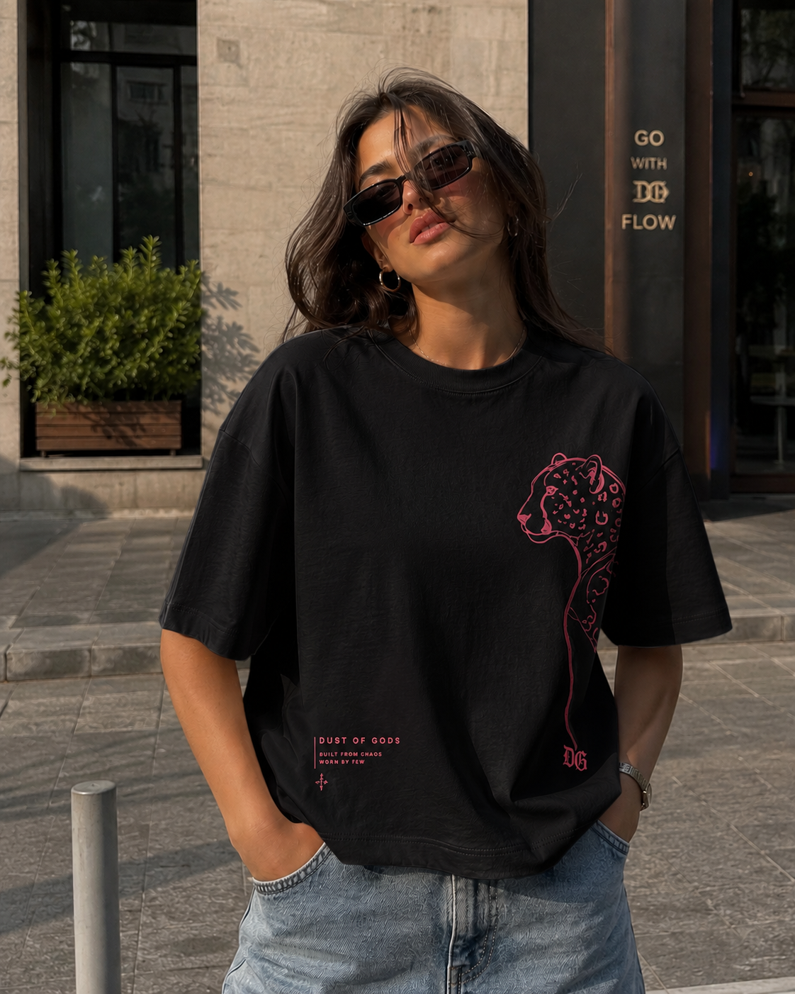 Pink Panther Boxy-Fit Oversized Tee