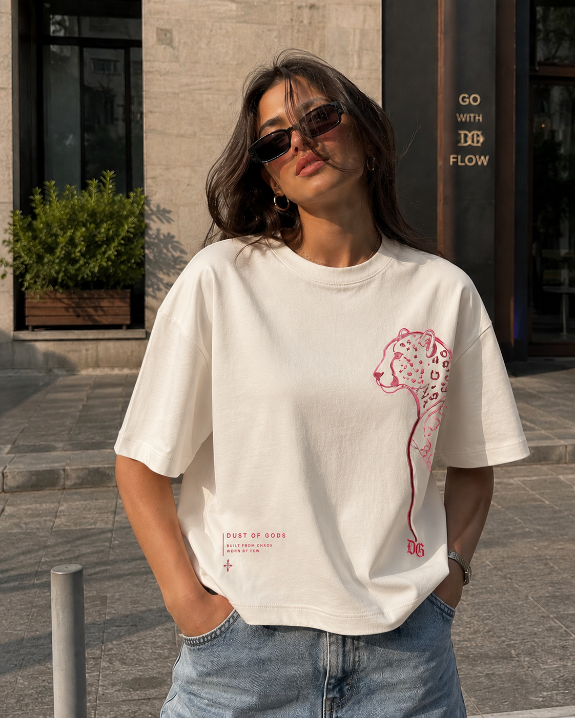 Pink Panther Boxy-Fit Oversized Tee