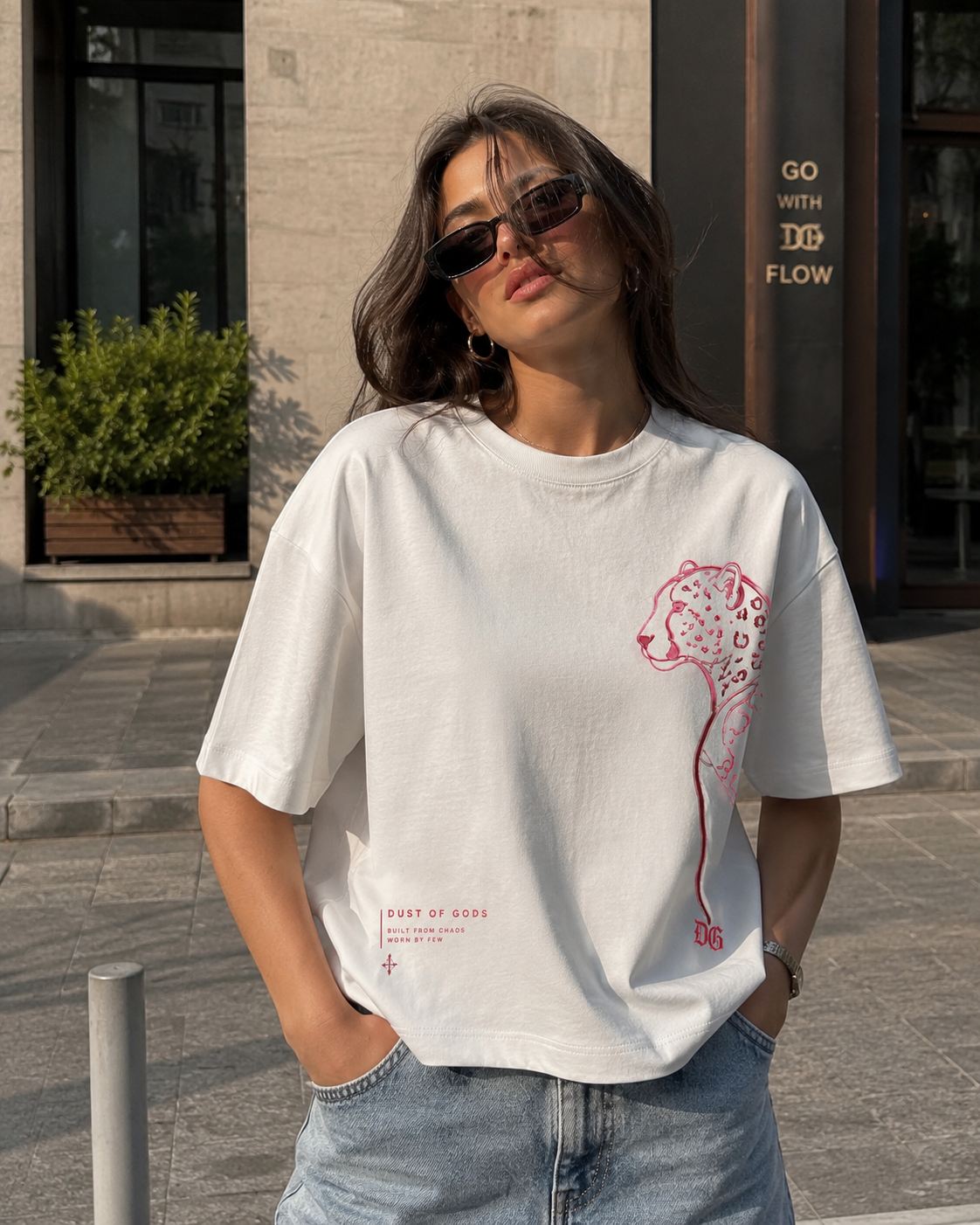 Pink Panther Boxy-Fit Oversized Tee