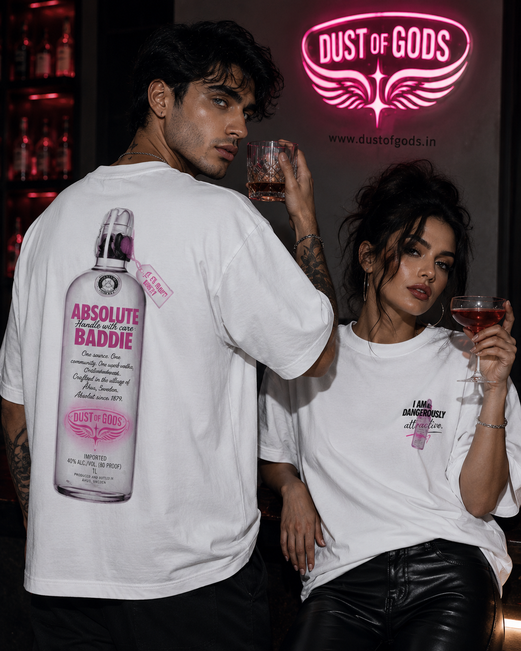 Absolute Baddie Boxy-Fit White T-shirt