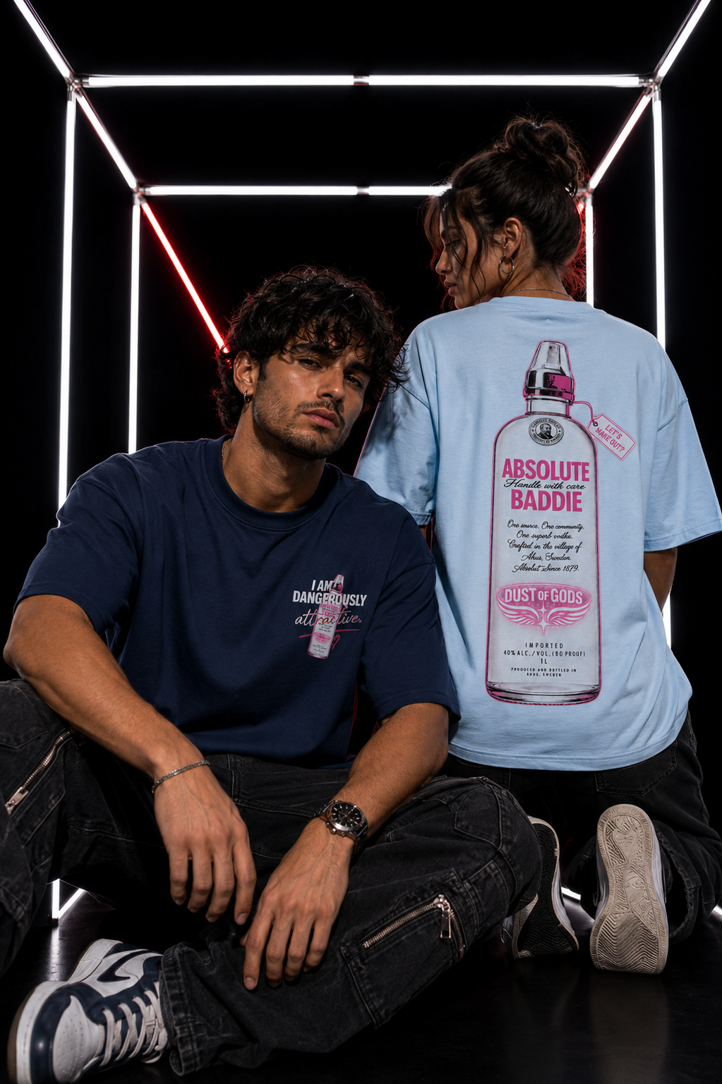 Absolute Baddie Boxy-Fit White T-shirt
