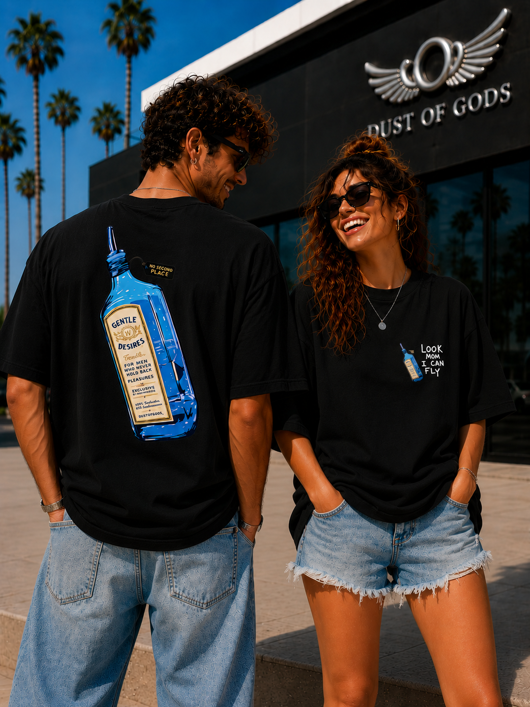 Sapphire - Look Mom, I Can Fly™ Oversized Heavyweight Tee