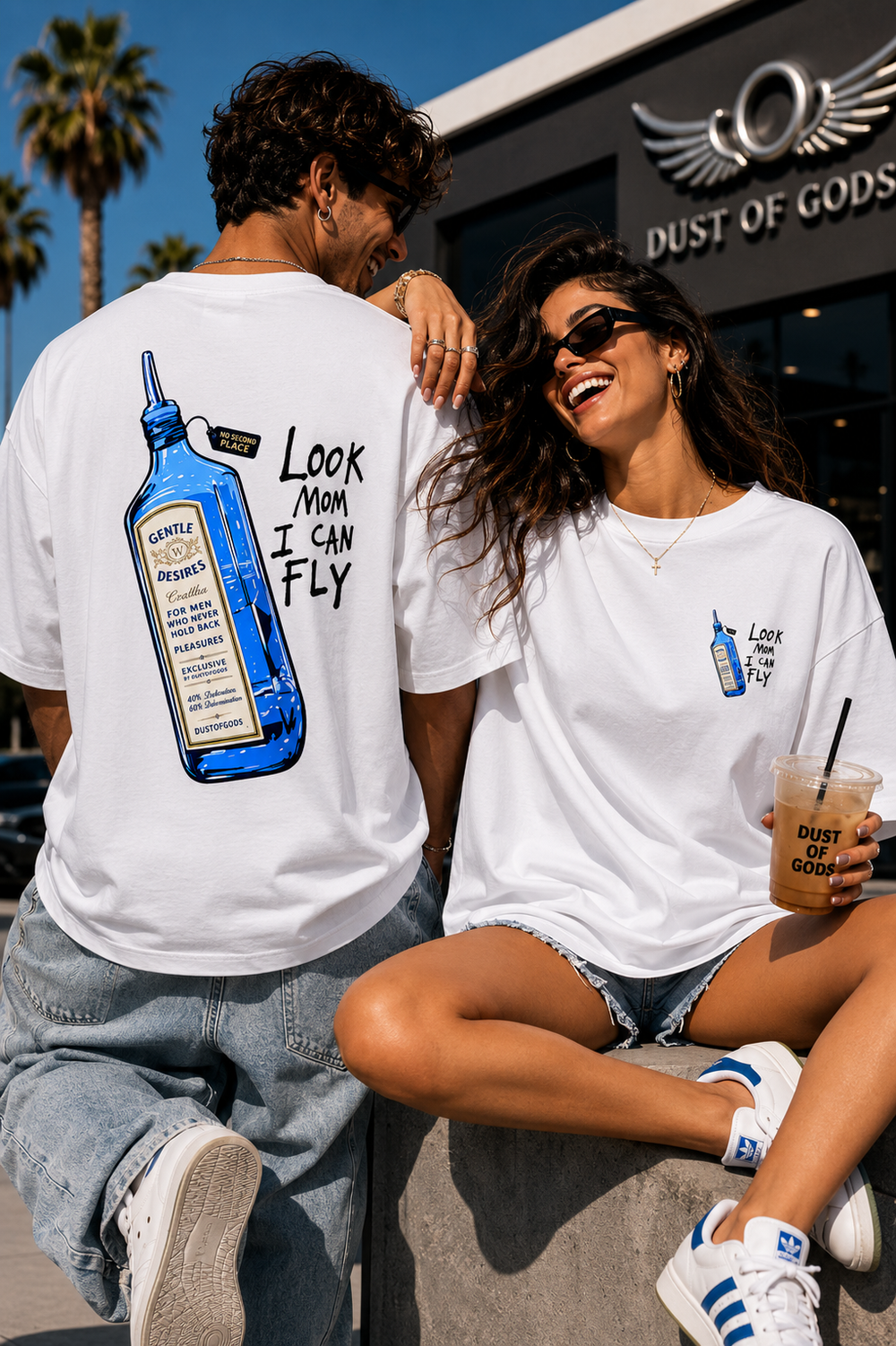 Look Mom I Can Fly Oversized Heavyweight Tee product image