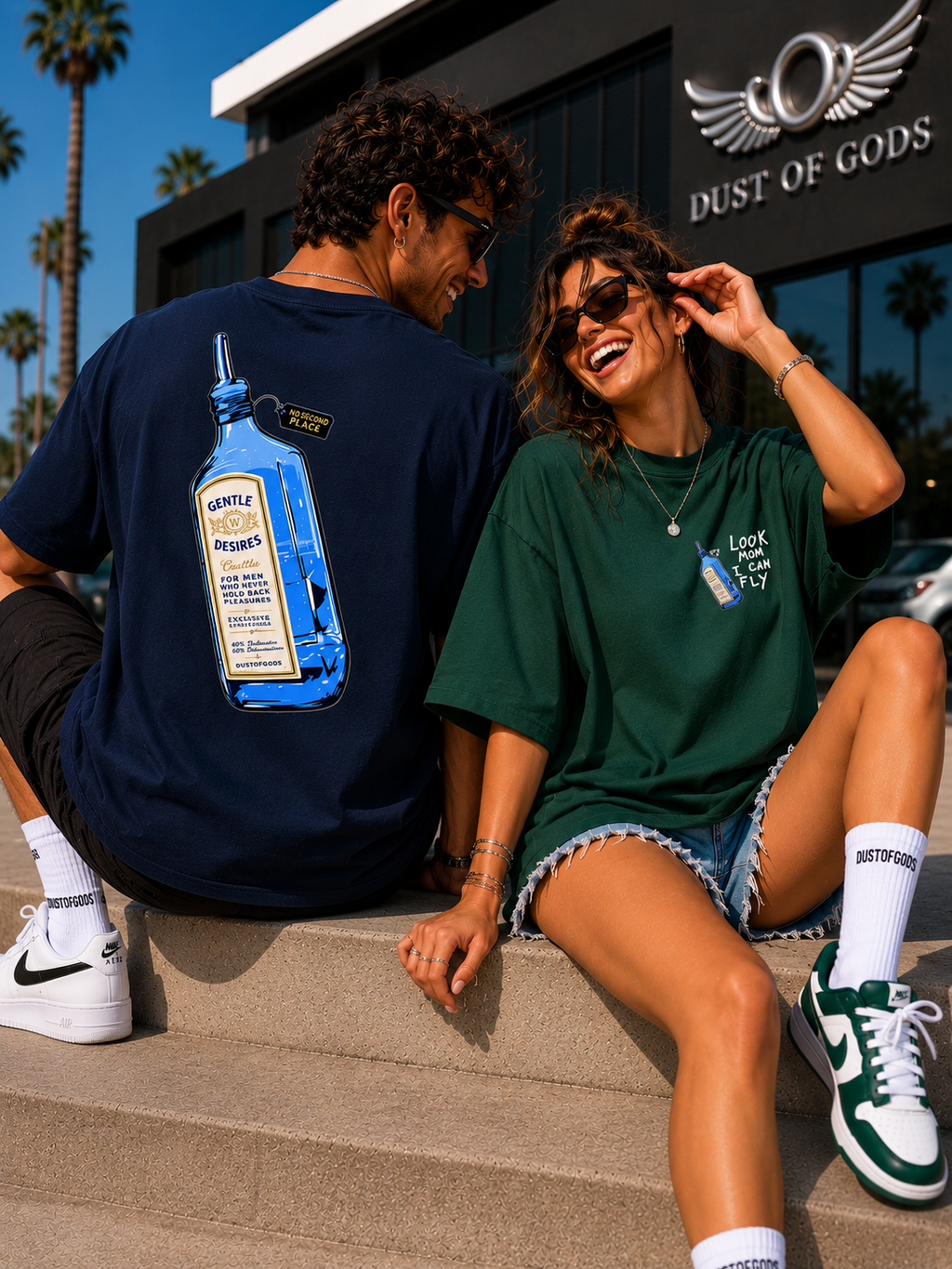 Sapphire - Look Mom, I Can Fly™ Oversized Heavyweight Tee