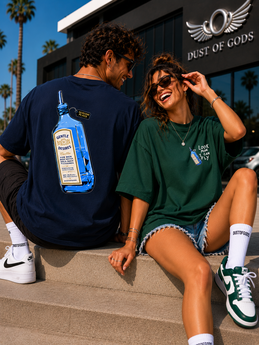 Sapphire - Look Mom, I Can Fly™ Oversized Heavyweight Tee