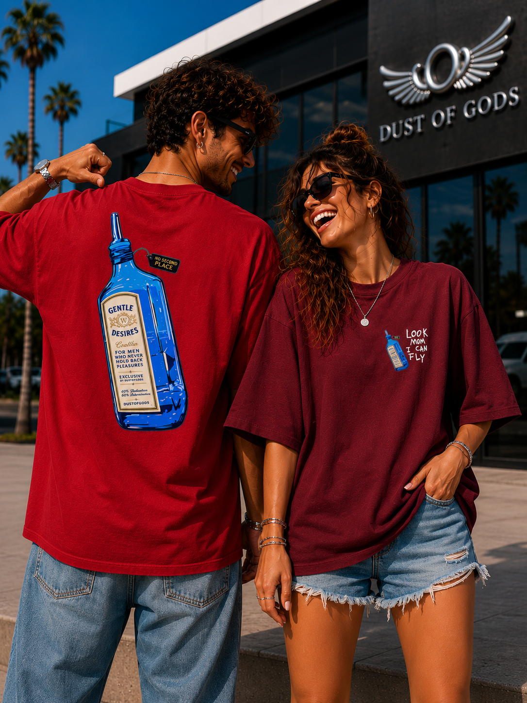 Sapphire - Look Mom, I Can Fly™ Oversized Heavyweight Tee