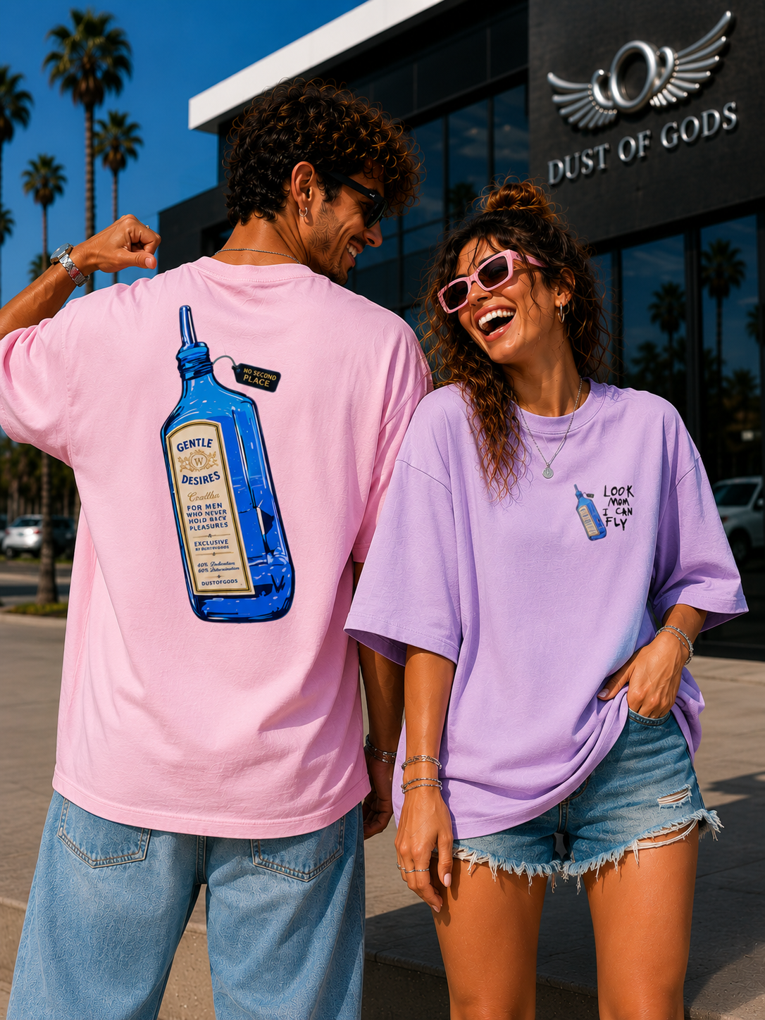 Sapphire - Look Mom, I Can Fly™ Oversized Heavyweight Tee
