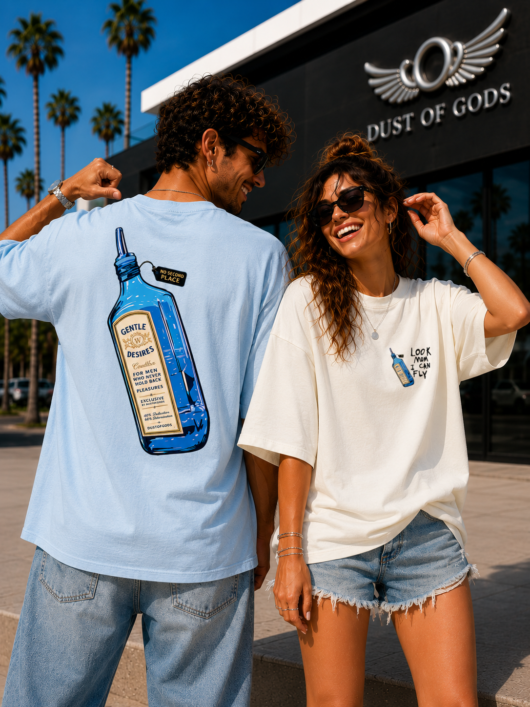 Sapphire - Look Mom, I Can Fly™ Oversized Heavyweight Tee