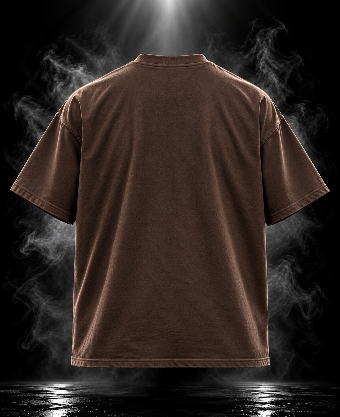 Blame Margs brown boxy fit unisex T-shirt back view