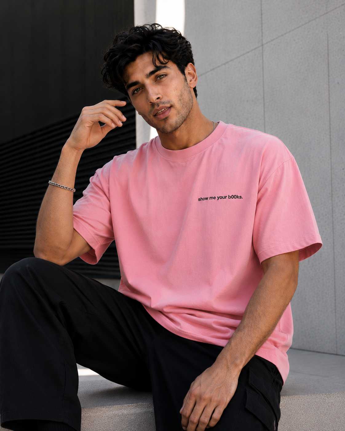 Show Me Your bOOks oversized Heavyweight - Premium tee