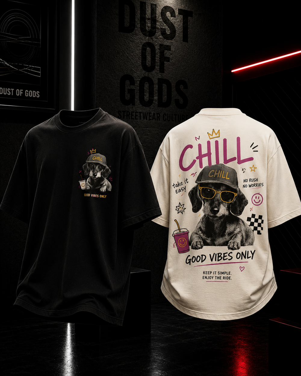 Chill Good Vibes Only Heavyweight Oversized Tee product image