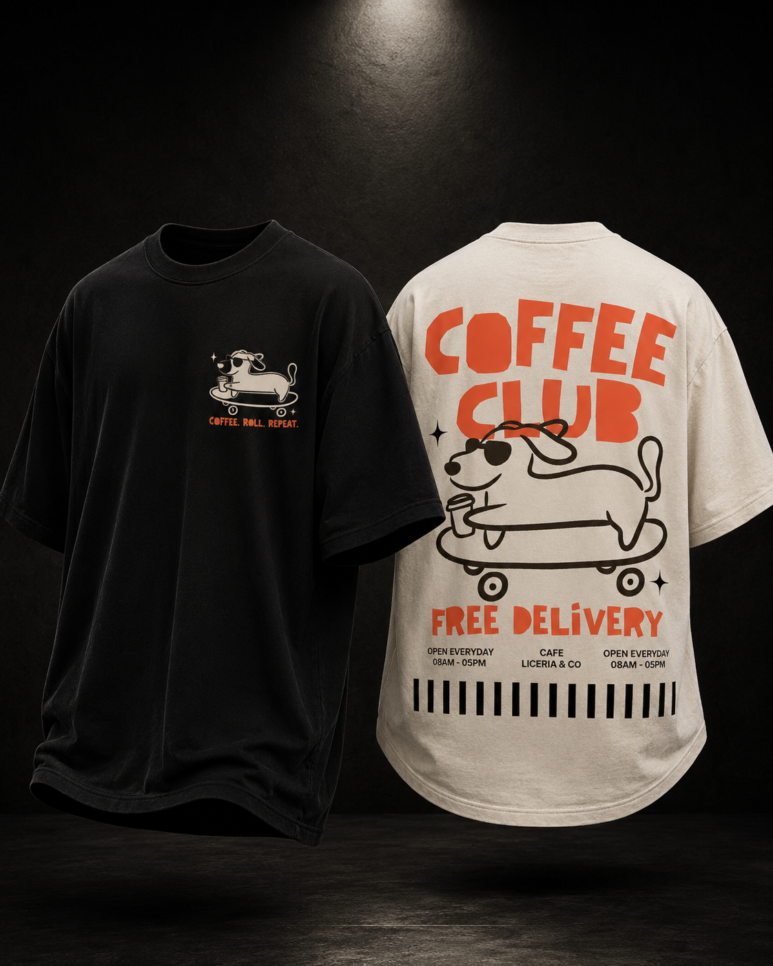 COFFEE CLUB - HEAVYWEIGHT OVERSIZED TEE