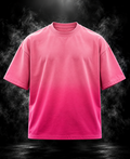 DUST OF GODS Originals Ombre Love pink boxy fit unisex T-shirt front