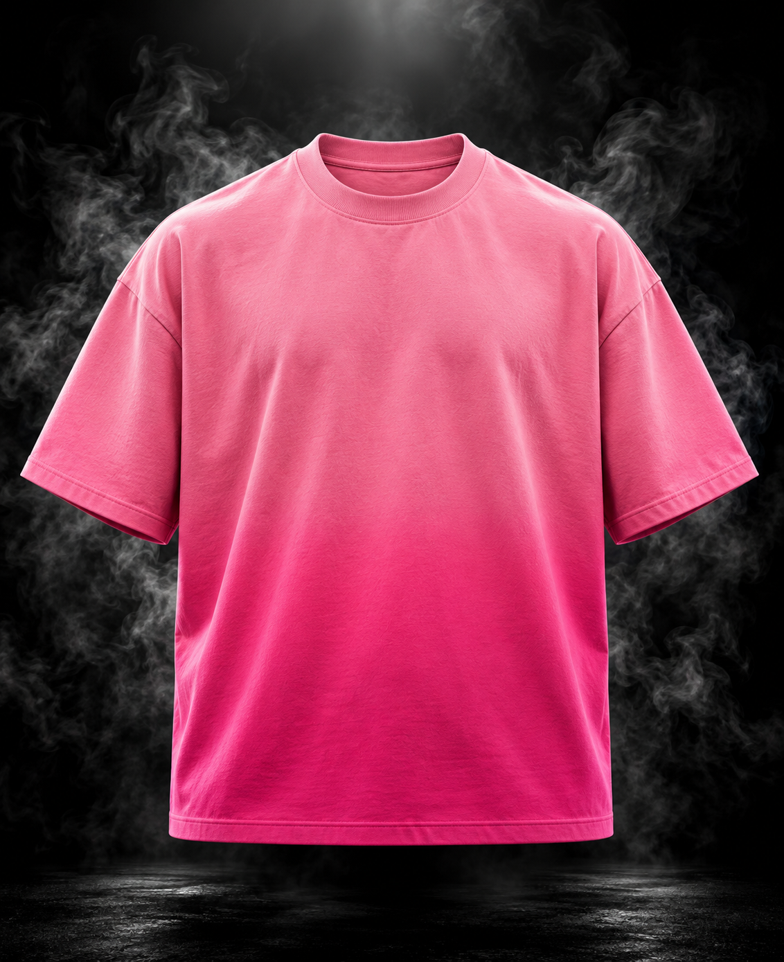 DUST OF GODS Originals Ombre Love pink boxy fit unisex T-shirt front
