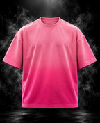 DUST OF GODS Originals Ombre Love pink boxy fit unisex T-shirt front