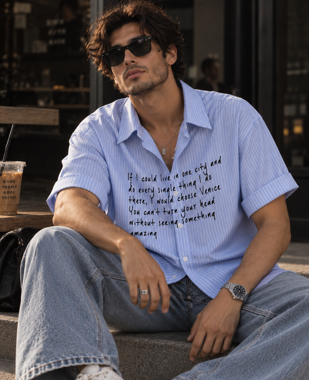 Venice - Boxy Fit Unisex Shirt