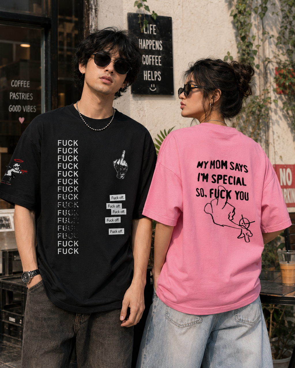 F*CK YOU™ | Oversized Streetwear Tee (For people who were never interested in fitting in)