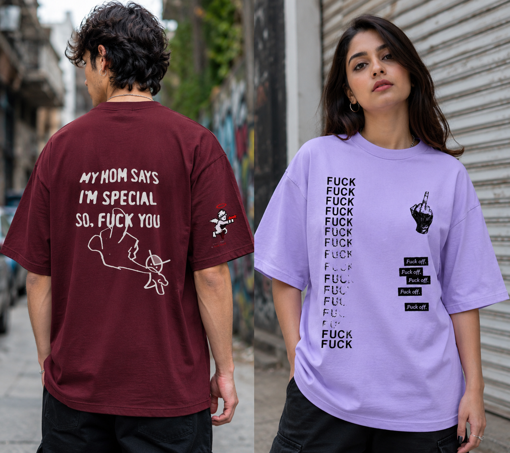 F*CK YOU™ | Oversized Streetwear Tee (For people who were never interested in fitting in)