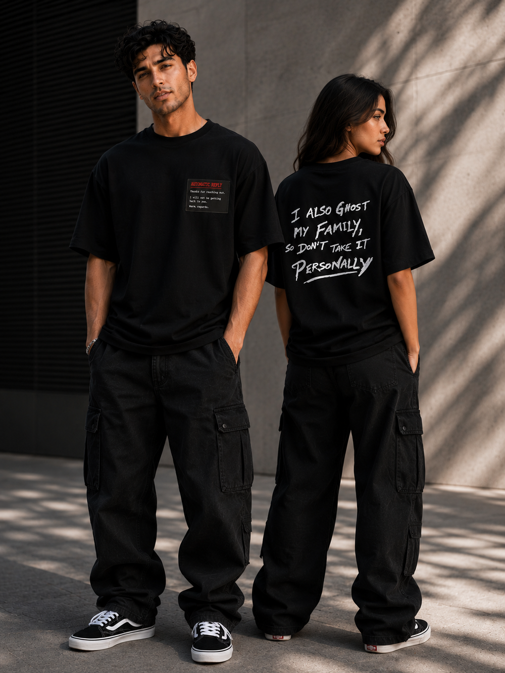 Automatic Reply Ghosting Since Forever Oversized Tee product image