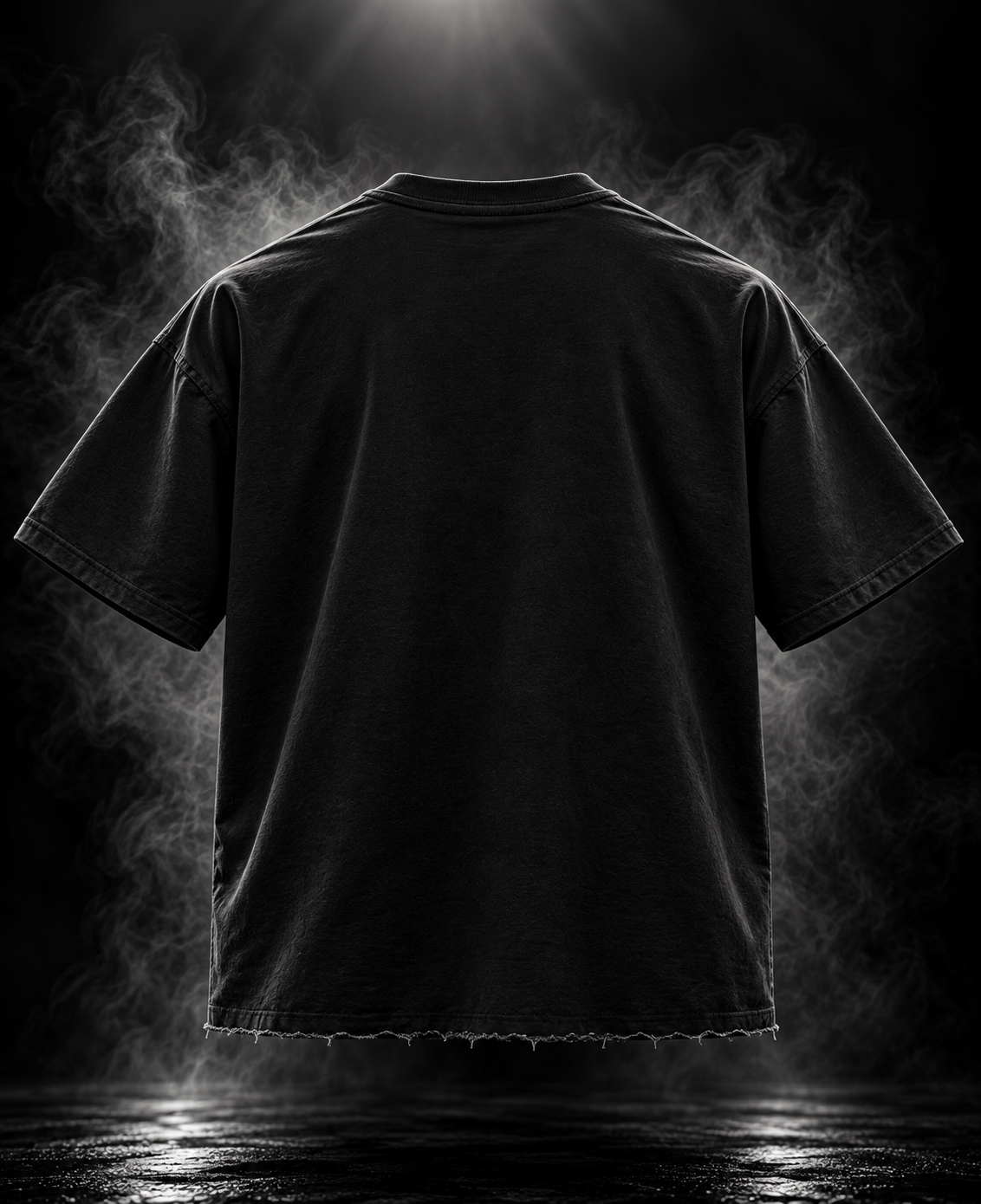 GTA VI DUST OF GODS black boxy fit unisex T-shirt back view