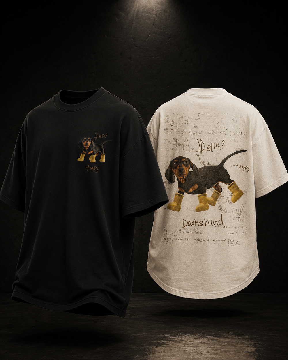 Hello Happy Heavyweight Oversized Tee product image