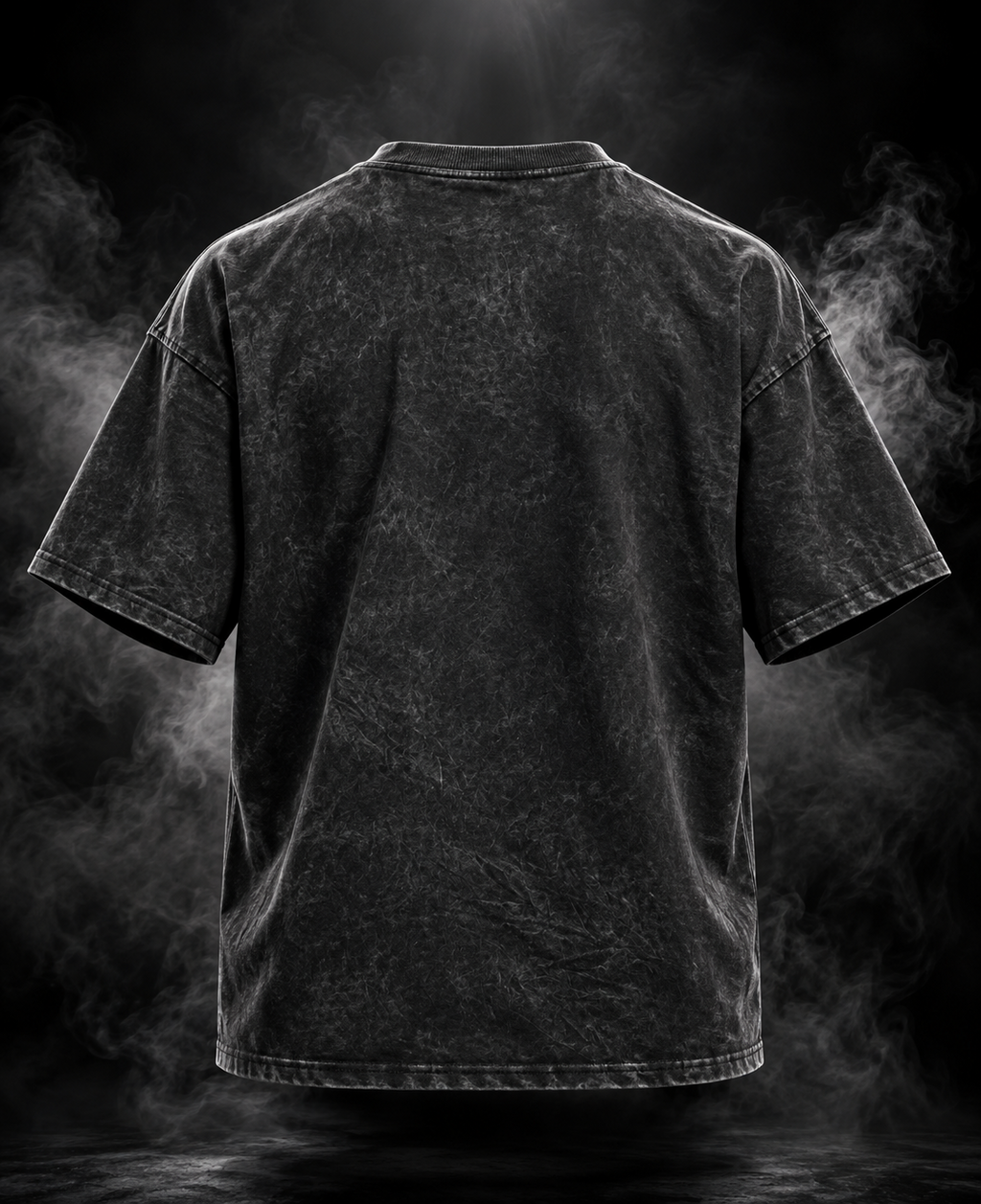 Originals acid wash black oversized unisex T-shirt back view