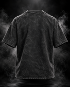 Originals acid wash black oversized unisex T-shirt back view