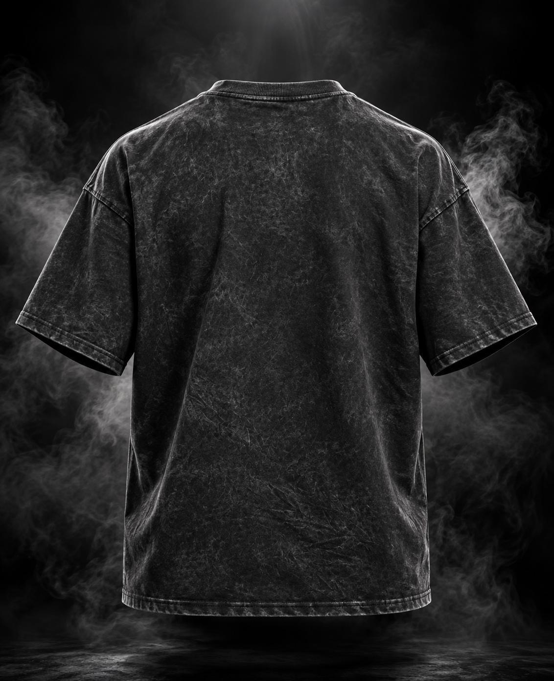 Originals acid wash black oversized unisex T-shirt back view