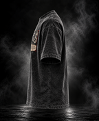 Originals acid wash black oversized unisex T-shirt side profile