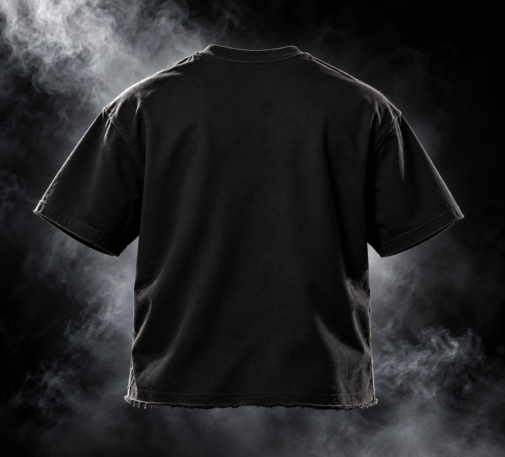 Originals black boxy fit unisex Tshirt back view