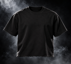 Originals black boxy fit unisex Tshirt front view